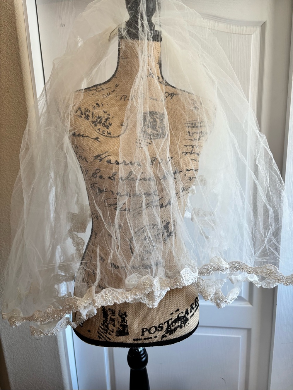 Strapless Lace A-Line Wedding Gown in Ivory - Picture 7 of 16